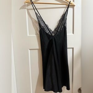 Victoria’s Secret Black Slip, Women’s Night Gown, Women’s Sleepwear Small